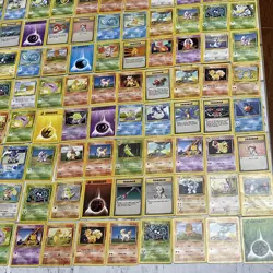 Pokemon Base Set Non Holo Lot of 140 Cards WOTC TCG HP-MP Pokemon Nintendo - Image 5