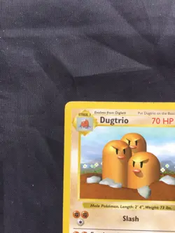 Pokemon Cards: Base Set Shadowless Rare: Dugtrio 19/102 - Image 2