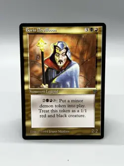 Boris Devilboon Legends LP/NM MTG Vintage Rare Card Reserved List - Image 1