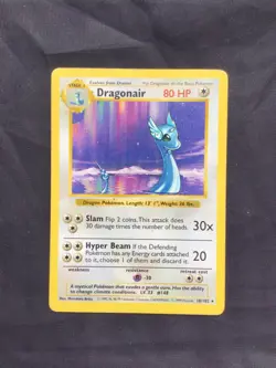 Pokemon Cards: Base Set Shadowless Rare: Dragonair 18/102 - Image 1
