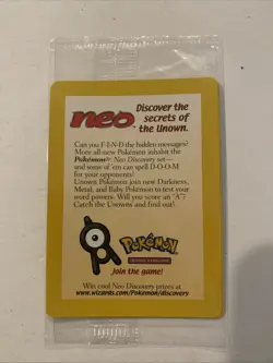 ENTEI POKEMON CARD 34 BLACK STAR NEO PROMO HOLO SEALED PACK NM - Image 1