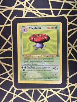 🔥 Vileplume 31/64 🔥 Original Non Holo Rare Jungle Set Pokemon Card WOTC 1999 - Image 2