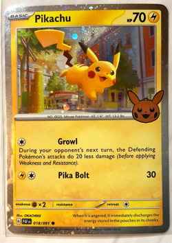 Pikachu Pokemon Halloween Trick Or Trade 2024 Card #18/91 - Image 1