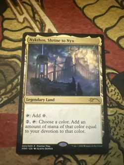 Mtg Magic Nykthos, Shrine To Nyx Promo Roller Lines Misprint Error Card - Image 1