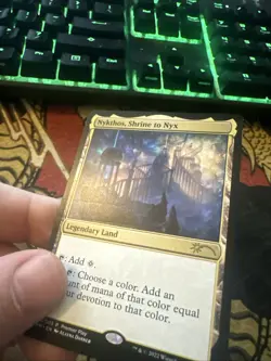 Mtg Magic Nykthos, Shrine To Nyx Promo Roller Lines Misprint Error Card - Image 2
