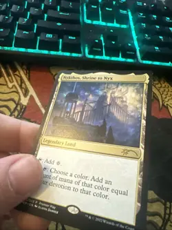 Mtg Magic Nykthos, Shrine To Nyx Promo Roller Lines Misprint Error Card - Image 3