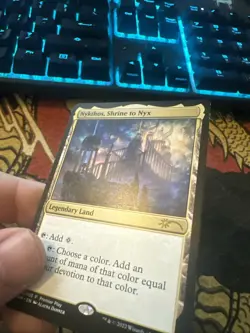 Mtg Magic Nykthos, Shrine To Nyx Promo Roller Lines Misprint Error Card - Image 4