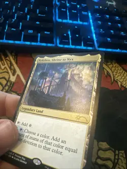 Mtg Magic Nykthos, Shrine To Nyx Promo Roller Lines Misprint Error Card - Image 5