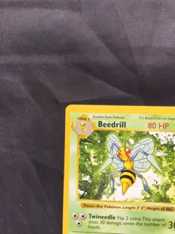Pokemon Cards: Base Set Shadowless Rare: Beedrill 17/102 - Image 2