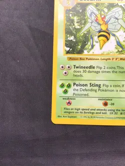 Pokemon Cards: Base Set Shadowless Rare: Beedrill 17/102 - Image 5