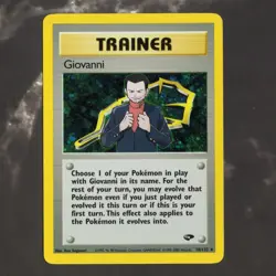 Giovanni 18/132 Gym Challenge Holo Rare Trainer Card Pokemon TCG - Image 1