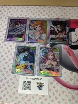 ONE PIECE Card Game OP11 Leader Parallel 5/7 Complete Set Japanese NM - Image 1