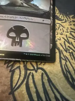 Mtg Magic SLD Foil Phyrexian Text Swamp 560 Misprint Crimp Error Card - Image 3