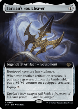 Tarrian's Soulcleaver (EXTENDED ART) #389 | NM | LCI Magic MTG - Image 1