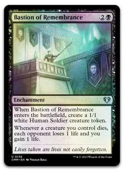 Bastion of Remembrance #138 (Foil) (NM) Commander Masters CMM Magic MTG - Image 1