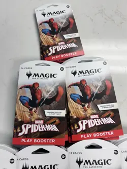 46x Marvel Spider-Man Play Sleeved Booster Pack ENGLISH MTG: Magic The Gathering - Image 2