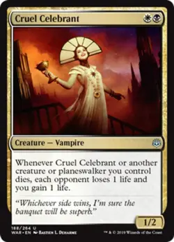 4x MTG Cruel Celebrant, NM-Mint, English War of the Spark - Image 1