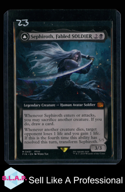 FABLED SOLDIER FOIL 0451 FINAL FANTASY WINGED ANGEL MTG MAGIC SEPHIROTH - Image 1