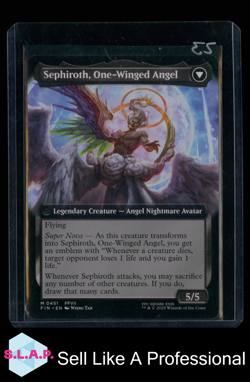 FABLED SOLDIER FOIL 0451 FINAL FANTASY WINGED ANGEL MTG MAGIC SEPHIROTH - Image 2