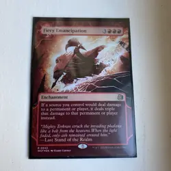 Fiery Emancipation Wilds of Eldraine: Enchanting Tales Foil - Image 1