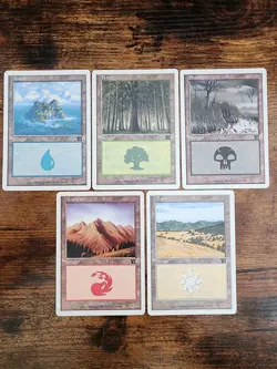MTG ⭐6th Sixth Edition Basic Land Set LP+⭐ 5x Lands: 1 of each land ⭐1999 Magic - Image 1