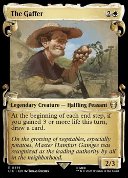 MTG The Gaffer - Foil - Showcase Scrolls, NM-Mint, English Commander: The Lord o - Image 1