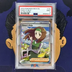 PSA 9 MINT 2023 Pokemon EN-151 DAISY’S HELP #195 Ultra Rare Full Art - Image 2