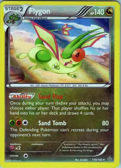 Flygon 110/160 - Pokemon TCG XY Primal Clash - Holo Rare (LP) - Image 1