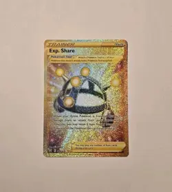 Pokemon Exp. Share 180/163 Battle Styles Secret Rare Gold Holo NM - Image 1