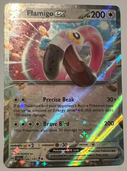 Pokemon TCG Surging Sparks - Flamigo ex - Double Rare Holo - 160/191 - NM - Image 2