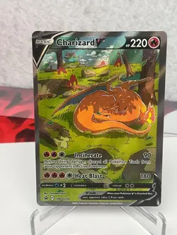 Pokemon TCG Charizard v SWSH260 Sword & Shield Promo Ultra Rare NM Condition - Image 1
