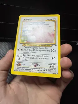 Chansey 31/105 Neo Destiny Regular Uncommon Pokemon TCG Vintage - Image 3