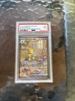 Pokemon Alakazam EX TCG 201/165 Scarlet & Violet 151 PSA 9 SIR - Image 1