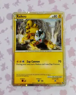 Raikou #HGSS19 2010 Pokemon HGSS Black Star Promo Shining Legend HOLO - Image 1