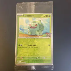 Sealed Bulbasaur 001/165 Pokemon TCG Scarlet & Violet 151 Best Buy Stamped Promo - Image 3