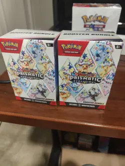 2x Pokemon TCG Prismatic Evolutions Booster Bundle New Factory Sealed (LOT OF 2) - Image 1