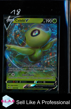 CELEBI V POKEMON 007/198 2021 SWSH CHILLING REIGN ENGLISH - Image 1