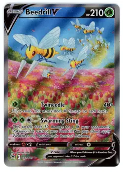 Pokemon TCG Beedrill V 161/189 - Astral Radiance - Near Mint/Mint - Image 1
