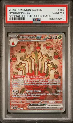 Hydrapple ex 2024 Pokemon 167/142 Stellar Crown Special Illustration Rare PSA 10 - Image 1
