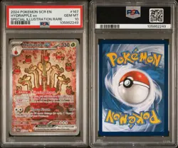 Hydrapple ex 2024 Pokemon 167/142 Stellar Crown Special Illustration Rare PSA 10 - Image 2