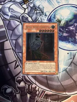 (MC) 1x Yugioh Enishi, Shien's Chancellor Ultimate Rare GLAS-EN032 1st Ed VLP - Image 1