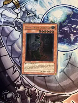 (MC) 1x Yugioh Enishi, Shien's Chancellor Ultimate Rare GLAS-EN032 1st VLP (1) - Image 1