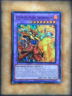 Yugioh Ultimate Flame Swordsman MZMI-EN004 Super Rare 1st Ed NM - Image 1
