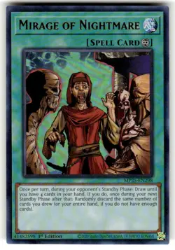 x1 Mirage of Nightmare - MP25-EN298 - Ultra Rare - 1st Edition Yu-Gi-Oh! M/NM - Image 1