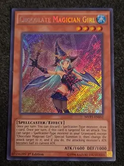 Chocolate Magician Girl Secret Rare 1st Edition MVP1-ENS52 Yugioh - Image 1