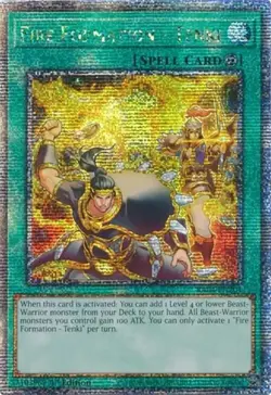 Lightly Played Fire Formation - Tenki - RA04-EN201 - Quarter Century Secret Rare - Image 1