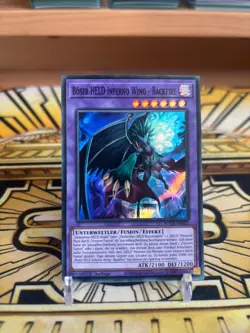 Yugioh Boser HELD Inferno Wing - Backfire SUDA-DE032 Super Rare - Image 1