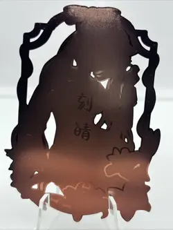 ❤KEQING Goddess Story Anime Waifu Gold METAL Card - Image 2