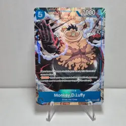 One Piece Monkey D Luffy Card Alt OP11-058 Blue TR Rare OP13 English TCG Blocker - Image 1