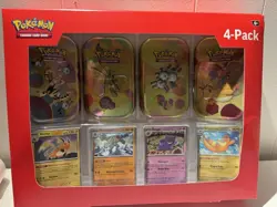 Pokemon 151 Mini Tins Bundle 4 Tins + 4 Promo Cards Sam's club Sealed -SHIPNOW - Image 1